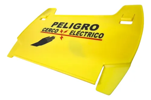 Letrero de advertencia cerco eléctrico
